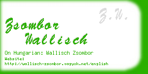 zsombor wallisch business card